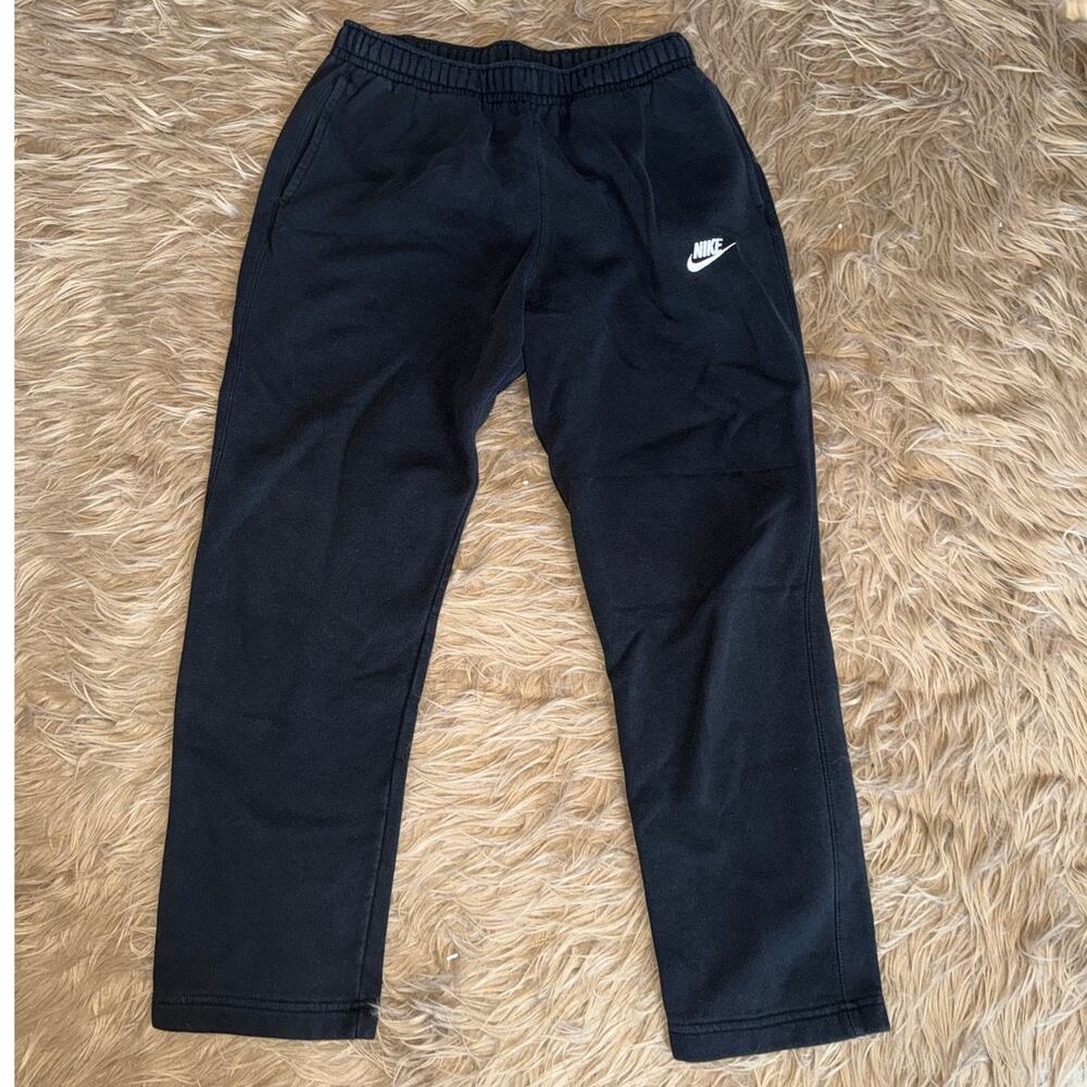 Nike Men's Drawstring Waistband Logo Sweatpants Black size L